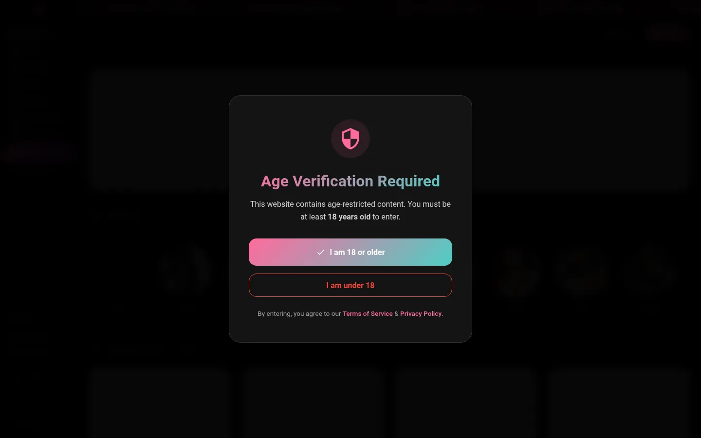 Reviewed capture of the FeelReal public landing page