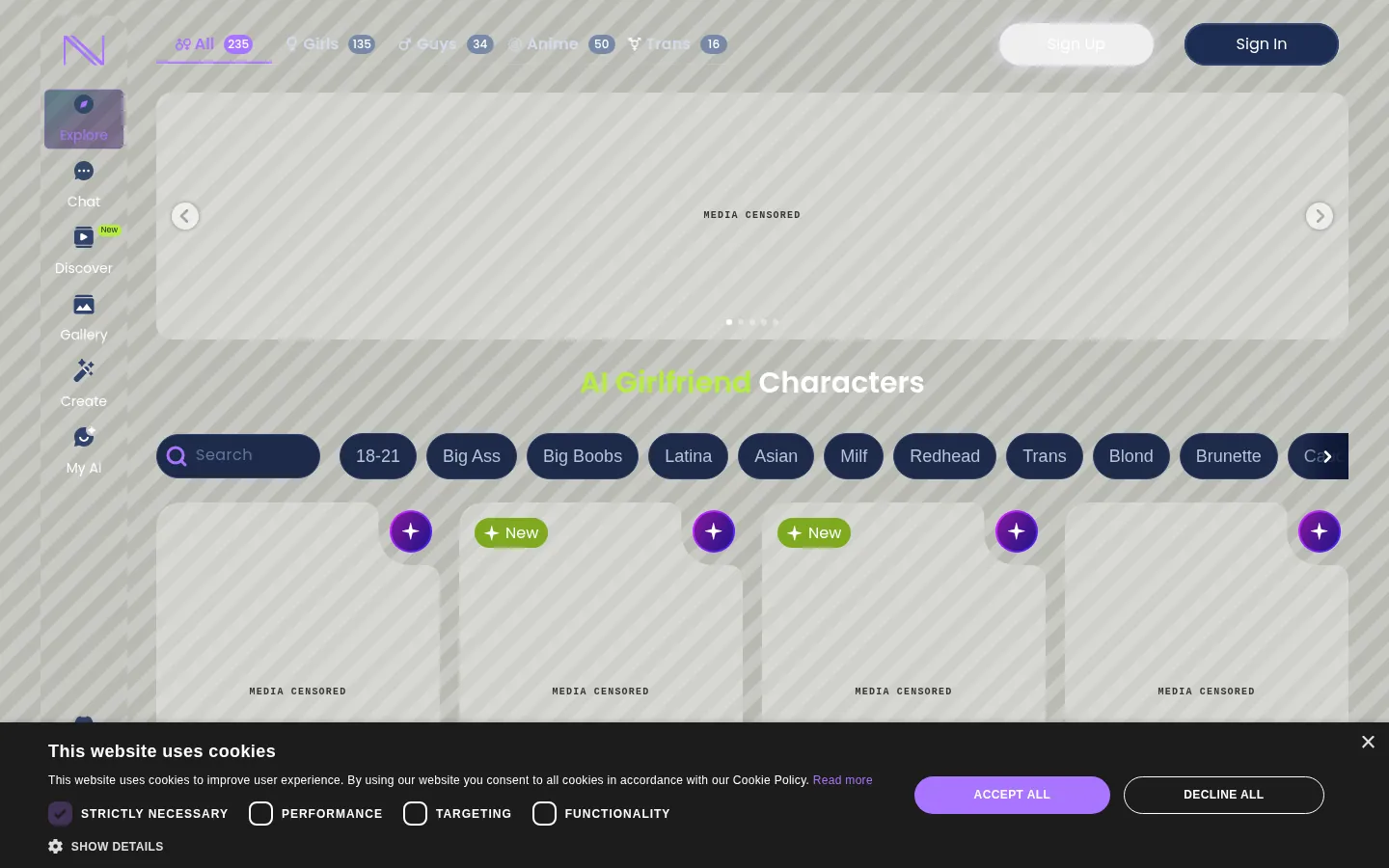 Reviewed capture of the Infatuated public landing page