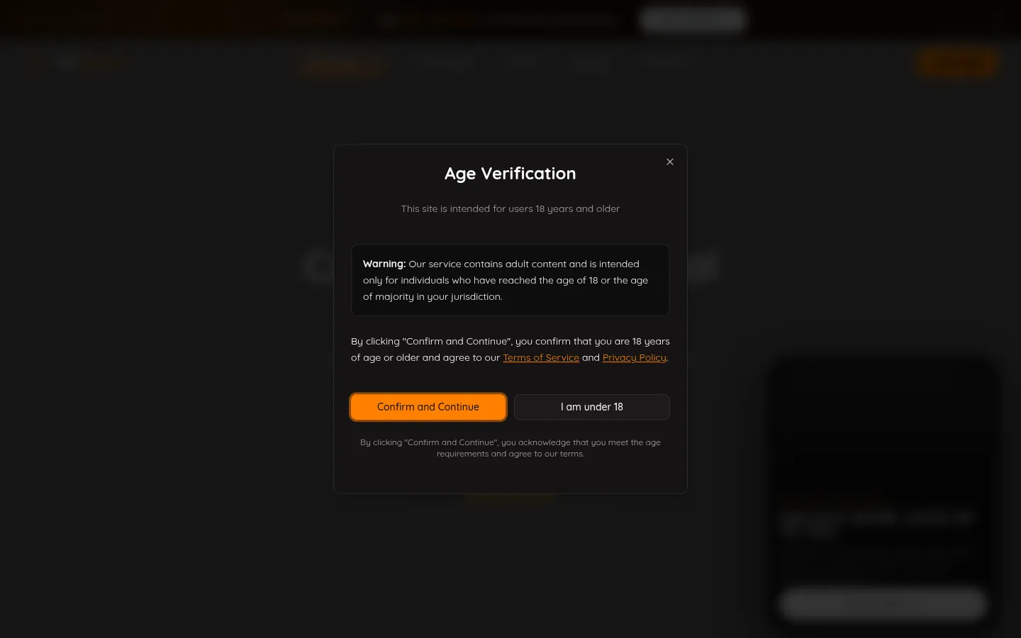 Reviewed capture of the MyLovely public landing page
