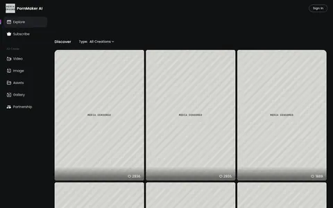 Reviewed capture of the Pornmaker public landing page