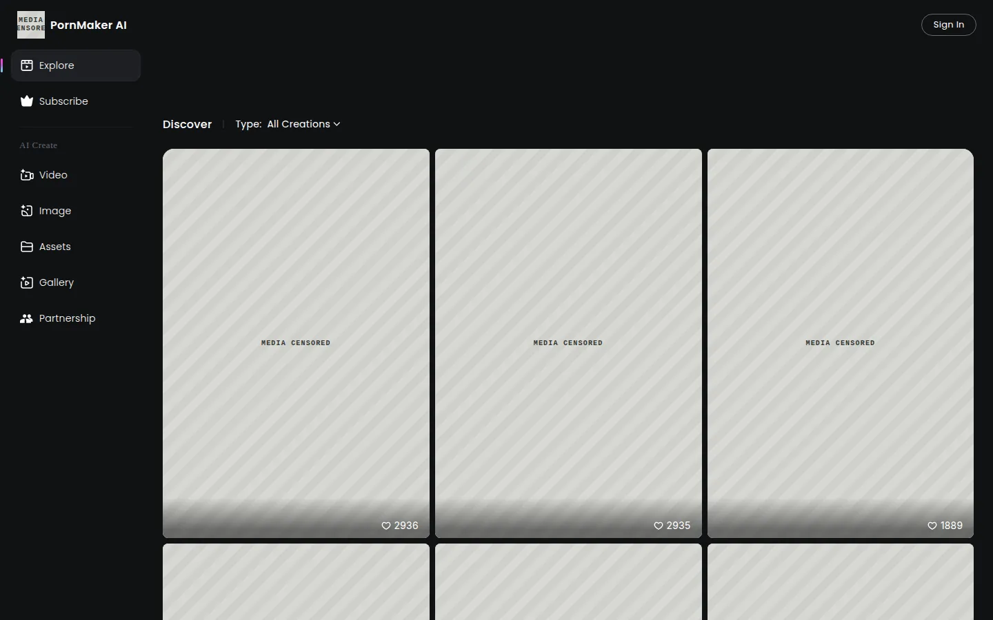 Reviewed capture of the Pornmaker public landing page